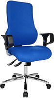 Topstar B&uuml;rostuhl Sitness 55, SD69X L56 Stoff blau, Gestell chrom hellblau