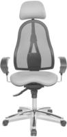 Topstar B&uuml;rostuhl Sitness 45, ST99U L53X Stoff grau, Gestell chrom hellgrau/schwarz