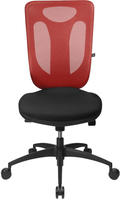 Topstar NN100T201, Topstar B&uuml;rostuhl "Net Pro 100" ohne Armlehnen rot