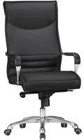MID.YOU Chefsessel Bigboss Schwarz/Lederlook