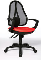 Topstar OP290U G21, Topstar B&uuml;rostuhl Open Point SY Deluxe, OP290U G21 Stoff rot,
