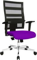 Topstar B&uuml;rostuhl X-Pander Somo, B9590 T33, lila, Stoff / Netz, belastbar bis 110 kg