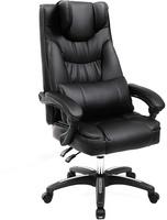 Songmics Chefsessel Kunstleder schwarz (OGB76B)