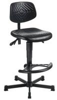 MEY Arbeitsstuhl m. FußstützePu-Schaum 580-820 mm Ngvs