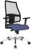 Topstar B&uuml;rostuhl Syncro Net, SN100 T38 Stoff blau, Gestell schwarz royalblau