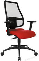 Topstar B&uuml;rostuhl Syncro Net, SN100 T31 Stoff rot, Gestell schwarz