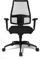 Topstar SN100 T20, Topstar Drehstuhl Synchro Net ohne Armlehnen schwarz