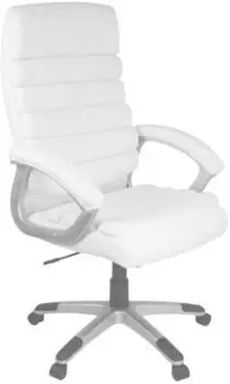 Amstyle Valencia Chefsessel weiß