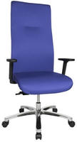 Topstar XXL B&uuml;rostuhl Big Star 30, BT390T W56 Stoff blau, Gestell alu