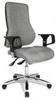 Topstar TOP POINT DELUXE G23, Topstar B&uuml;rostuhl Top Point Deluxe Stoff grau, Gestell