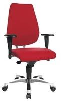 Topstar Body Balance S30 ohne Armlehnen Stoff rot Gestell alu