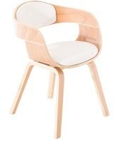 Besucherstuhl Kingston Kunstleder Natura/creme