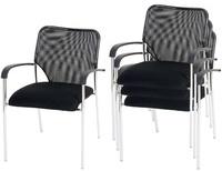 Mendler Tulsa 4er Set schwarz