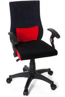 MID.YOU JUGENDDREHSTUHL Rot, Schwarz 50x87-97x40 cm