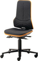 Bimos Basisstuhl Neon orange mit Rollen - 9563-9999-3279
