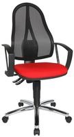 B&uuml;rostuhl Point60 rot/Netz (G210)