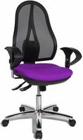 Topstar B&uuml;rostuhl Open Point SY Deluxe, OP290U G03 Stoff lila, Gestell chrom