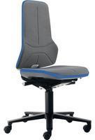 Quality Brand Arbeitsdrehstuhl Neon m.Rollen/Keder blau Supertec Sitz-H.450-620mm Bohrer