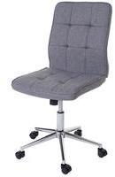MCW Bürostuhl Sisak, Drehstuhl Arbeitshocker Schreibtischstuhl, Textil grau