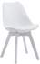 Clp Stuhl Borneo V2 Kunstleder mit Kunststoffsitzschale weiß