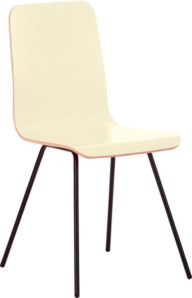 Mayer Sitzmöbel 4-Fußstuhl Stuhl myTILDA mit laminierter Sitzschale weiß