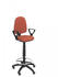 Piqueras y Crespo Stool Ayna Bali Fixed Armrests Parquet Wheels