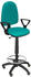 Piqueras y Crespo Stool Ayna Bali Fixed Armrests Parquet Wheels