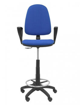 Piqueras y Crespo Stool Ayna Bali Fixed Armrests Blue