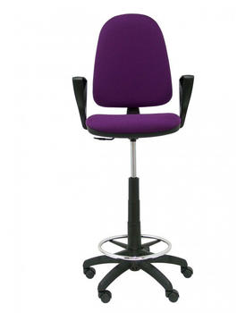 Piqueras y Crespo Stool Ayna Bali Fixed Armrests Purple