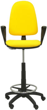 Piqueras y Crespo Stool Ayna Bali Fixed Armrests Yellow