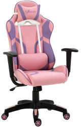 Gaming Sessel Ausstattung & Allgemeine Daten Vinsetto Gaming-Stuhl 69 x 56 x 116-125,5 cm rosa violett (921-201)