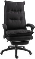 Vinsetto - B&uuml;rostuhl mit Massagefunktion - 70B x 62T x 120-130H cm - schwarz