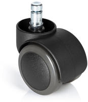 5x Hartbodenrollen ungebremst ROLO FREE 11mm 50mm B&uuml;ro-Stuhl-Rollen (5er Pack) hjh