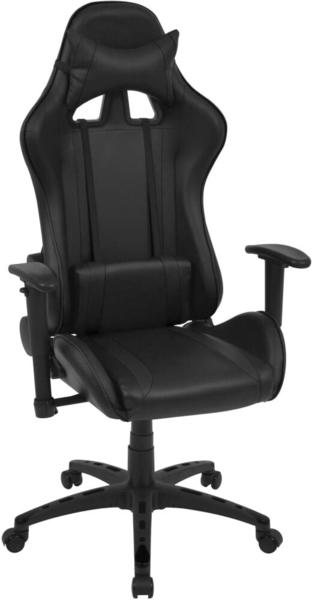 vidaXL Office Chair Reclining Fake Leather Black