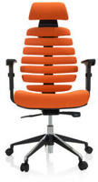 hjh OFFICE 714607, hjh OFFICE ERGO LINE II PRO | Stoff - Profi B&uuml;rostuhl Orange