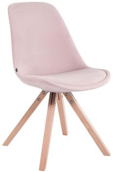 Clp Besucherstuhl Toulouse Samt Square-pink-Natura