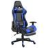 vidaXL Ergonomic gaming chair with footrest Blue