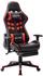 vidaXL Gaming-Stuhl mit Fußstütze Kunstleder schwarz-rot (20511)