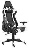 vidaXL Gaming-Stuhl Drehbar Wei&szlig; PVC