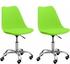 vidaXL Bürostühle 2 Stk. Grün Kunstleder