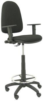 Piqueras y Crespo Stool Ayna Bali Adjustable Armrests Black