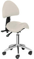 Sattel-kosmetikstuhl Mit Verstellbarer Drehbarer R&uuml;ckenlehne Berlin &ndash; Beige