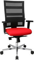 Topstar B&uuml;rostuhl Sitness X-Pander Plus, SI959WGT310 Stoff rot, Gestell alu