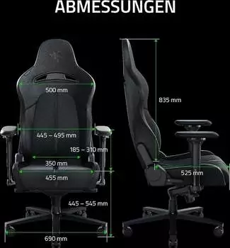 Razer Enki Schwarz – Optimale Unterstützung für Rücken und Lendenwirbel