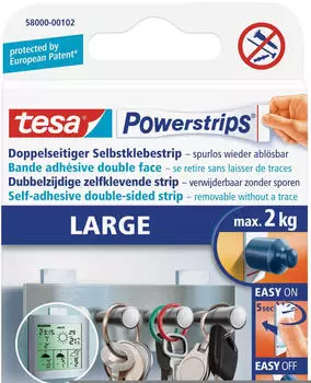 tesa POWERSTRIPS® Large Doppelseitiger Klebestreifen Weiß Inhalt: 10St. tesa POWERSTRIPS® Large Doppelseitiger Klebestreifen Weiß Inhalt: 10St.