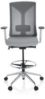 Arbeitsstuhl / Arbeitshocker Halifax Work Stoff / Netzstoff Grau Hjh Office