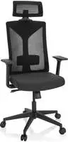B&uuml;rostuhl Drehstuhl KODIAK Stoff Netzstoff schwarz hjh OFFICE