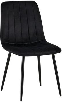 Clp Stuhl Dijon Samt oder Stoffbezug schwarz
