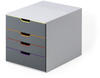 Durable 7604-27, Durable Schubladenbox VARICOLOR 4, mit 4 Schubladen, Art#...