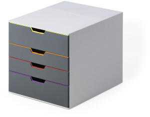 Durable VARICOLOR 4 Schublade(n) Grau Kunststoff A4 Einfarbig Multi